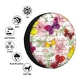 thumbnail image 4 of Kdxio Spare Tire Cover for RV Trailer, Waterproof Wheel Cover,Camper Spare Tire Cover Fit for Rv SUV Truck Travel Trailer 16 inch-Butterflies and Vintage, 4 of 8