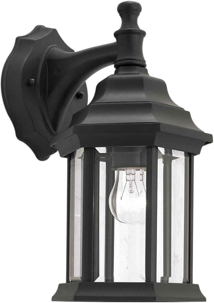 1715 01 04 Exterior Wall Light With Clear Beveled Glass Shades 1715 01 04 Exterior Wall Light With Clear Beveled Glass Shades Black Traditional Styled 1 By Forte Lighting Usa Com