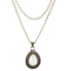 thumbnail image 1 of Colgante de ópalo en forma de gota de agua vintage Collar de doble capa Gargantilla Joyería de mujer, 1 of 4