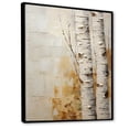 thumbnail image 2 of Designart "Simplistic Birch Essence II" Tree Birch Floater Framed Canvas Art Print, 2 of 5
