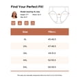 thumbnail image 7 of INNERSY Women's Plus Size High Cut Cotton Underwear High Waist Panties 4 Pack(5XL,Natural Tones), 7 of 7