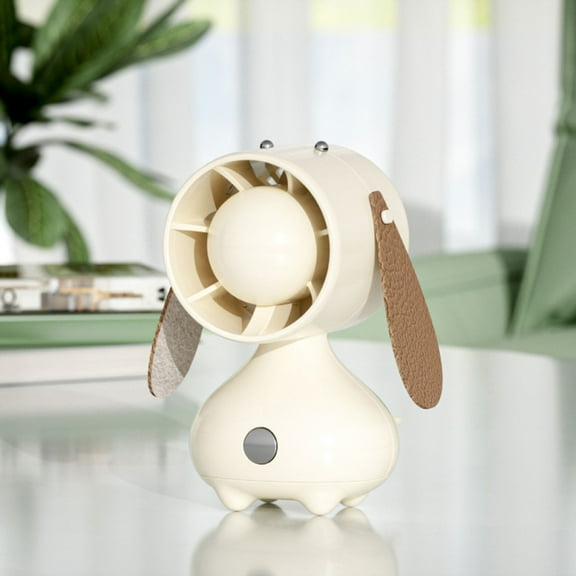 ASXITE Fans that Blow Cold,Desk Fan,Gift Cute Pet Puppy Usb Small Fan,Cute Girl Ins Mini Desktop Fan,Handheld Decoration Fan,Mute And Strong Wind