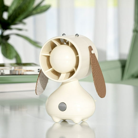 RKSTN portable fan Creative Gift Cute Pet Puppy Usb Small Fan, Cute Girl Ins Mini Desktop Fan, Hand-held Decoration Fan, Mute And Strong Wind