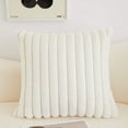 thumbnail image 2 of [IN2XZTR-1 Cream] Polyester Blend Throw Square Pillow Cover  Insert (Double Sides), 2 of 10