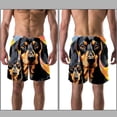 thumbnail image 3 of luoweisi Men's Beach Shorts Quick Dry Swim Trunks with Mesh Lining Dachshund S, 3 of 5