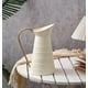 thumbnail image 2 of Chic Cream/White Metal Pitcher Vase for Decor Home Rustic Decorative Flower Vase 10.8'H, 2 of 5