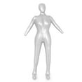 thumbnail image 1 of Bgsha Full Body Woman Female Inflatable Mannequin Dummy Torso Display Model PVC Silver, 1 of 10