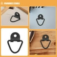 thumbnail image 3 of Masteelf Black Carbon Steel D Rings for Trailers with Embedded Anchor and Vshaped Design Heavy Duty Truck Cargo Tie Down Anchors 2pcs, 3 of 8