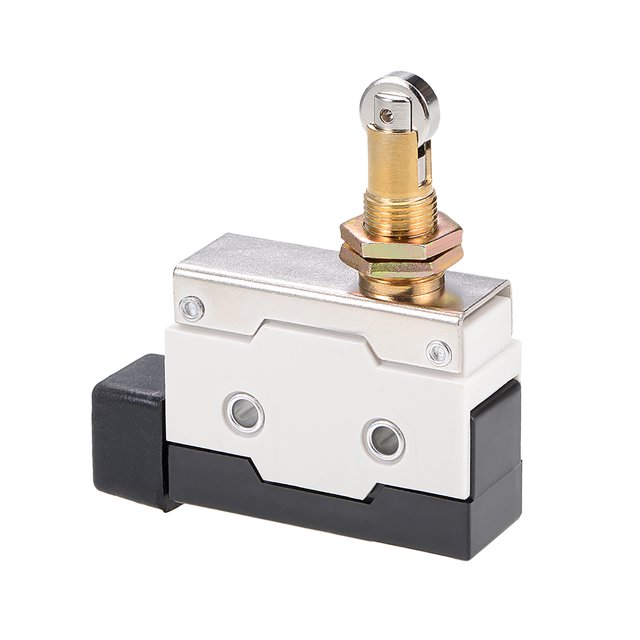 Interruptor de límite de montaje en panel Uxcell D4MC-5020 1NC+1NO con plunger rodante