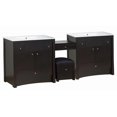 thumbnail image 1 of Imaginations Américaines 92,25 pouces W Vanity Set Noyer, 1 of 1