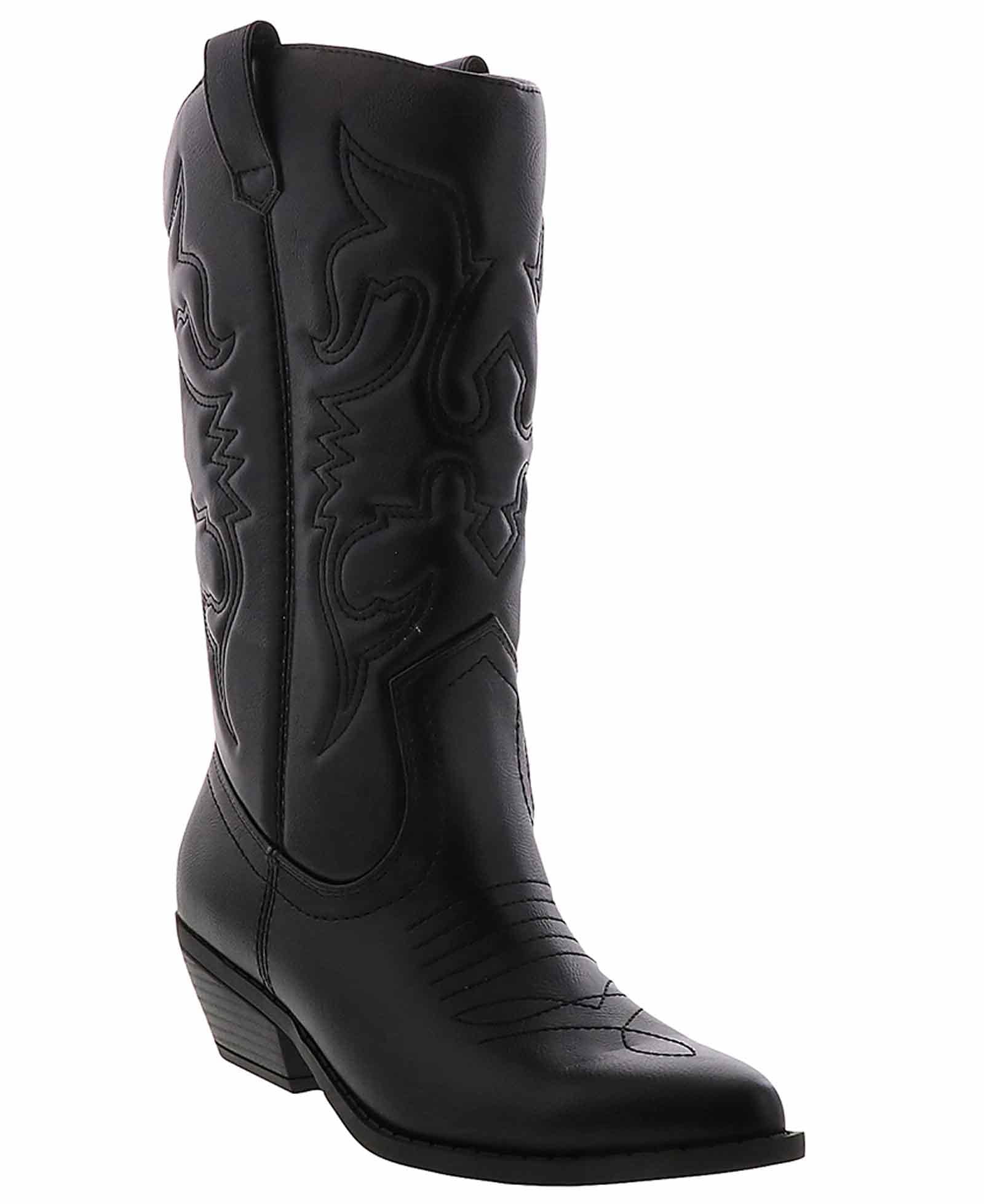 Soda Reno-S Western Boot Black in Size 9 - Walmart.com
