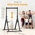thumbnail image 4 of PROHIKER Folding Pull Up Station Power Tower for Home Gym, Height Adjustable Pull Up Bar Dip Station, Multifunctional Full Body Strength Training Fitness Equipment, Triangle Structure, 4 of 7