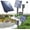 1pc, variant on Solar Pond Aerator with Air Pump, Solar Powered Pond Aerator with Pipe Air Bubble Stones, 2.5W Direct-Drive Oxygen Bubbler for Garden Fish Tank Outdoor Pool Pond，1pc