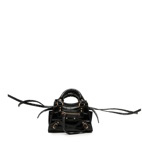 Pre-Owned Balenciaga City Neo Classic Mini Handbag/Shoulder Bag, 2-Way, Black,... (Good)