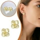thumbnail image 4 of Pendientes de cuatro hojas para mujer, diseño ligero, temperamento, pendientes exquisitos y compactos de alta gama, 4 of 7