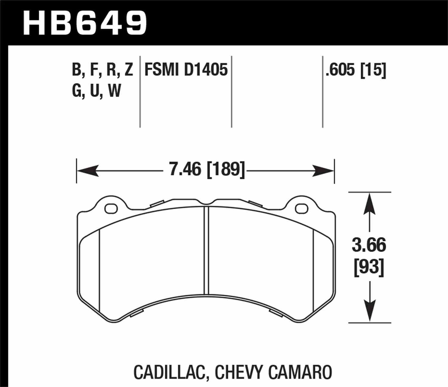 Hawk 08-12 Cadillac CTS-V / 12 Jeep Grand Cherokee (WK2) SRT8 DTC-30 Front Race Brake Pads Fits select: 2015 DODGE CHARGER SE, 2018 CHEVROLET CAMARO SS