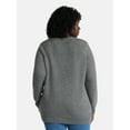 thumbnail image 3 of Terra & Sky Women's Plus Holiday Talking Sweater, Midweight, Sizes 0X-4X, 3 of 5