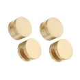 thumbnail image 6 of OUNONA 4-Pack Golden Brass Mirror Clips for Frameless Glass Clamp Mounting Brackets, Ideal for Bathroom and Home Use, 6 of 8