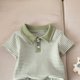 thumbnail image 5 of Niños Lugar Niños Pantalones Estilo de Dos Piezas de Cuello Redondo Suéter Conjunto con Diseño de Moda Bowtie, Top Suave Y Pantalones Casuales para Bebés Niñas de Uso Diario, 5 of 7