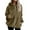 Brown, variant on Women Fuzzy Fleece Jackets, Women's Long Sleeve Full Zip Winter Soft Warm Fleece Jacket Zip up Hoodies Casual Lightweight Hooded Sweatshirts Blue 5XL