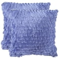 thumbnail image 2 of Safavieh Cali Shag 22" Decorative Pillow in Lilac (Set of 2), 2 of 2