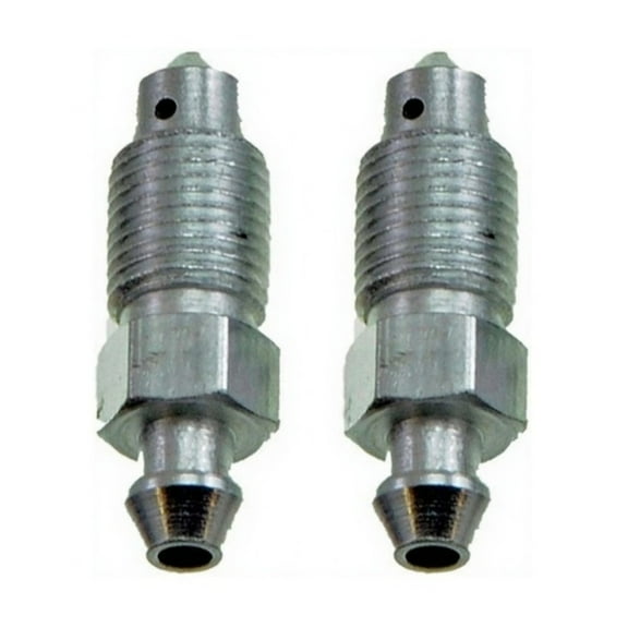 KarParts360 Disc Brake Bleeder Screw | 2 Pieces | Treated Steel Material | Silver | M10 By 1.0 Bolt Thread Size | 1.0 Thread Pitch | Replacement For 14071826