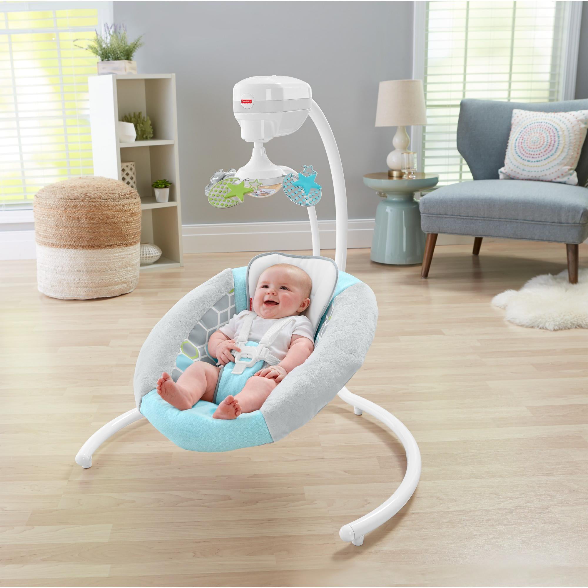 rotating baby swing
