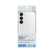 onn Dual-Layer Phone Case for Samsung Galaxy S25+ / Samsung Galaxy S24+ Clear