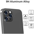 thumbnail image 4 of [3 Pack] IBAOLE pour iPhone 12 Pro Max 6.7 Pouces IBAOLE Protecteur d'Objectif avec Protection de Cadre en Alliage d'Aluminium, [Sans Classe] [Résistant aux Rayures] [Facile à Installer] - BlackBlack-, 4 of 8