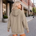 thumbnail image 6 of Turilly Trendy Drop-Shoulder Hooded Sweatshirt with Functional Pocket – Comfortable Pullover Outerwear for Lounging & Outings, 6 of 6