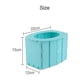 thumbnail image 3 of (Azul) Orinal portátil plegable para viaje, asiento móvil, Porta para viajes largos de acampada, 3 of 5