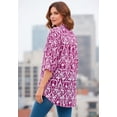 thumbnail image 2 of Jessica London Women's Plus Size Hi-Low Linen Tunic, 2 of 5