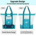 thumbnail image 5 of Catalonia Extra Large Mesh Beach Bag with Cooler Compartment - Waterproof Sandproof Pool Bag & Mesh Beach Tote Bag for Women, 5 of 8