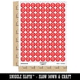 thumbnail image 2 of Spooky Vampire Head Halloween 200+ Round Stickers - Red - Gloss Finish - 0.50" Size, 2 of 3