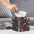 thumbnail image 6 of Kdxio Fly Agaric and Flowers Print Tissue Box Cover,Square Decorative PU Leather Facial Paper Case Organizer Holder Dispenser for Bathroom,Night Stands,Desk,Car 5.2''X5.2''X5.2'', 6 of 8