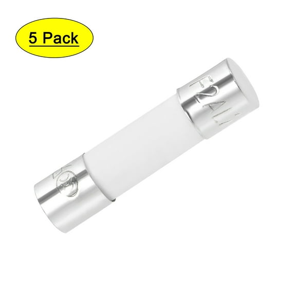 Fusibles de cartucho automotriz 2A AC 250V 5x20mm de cerámica de acción rápida para amplificador de automóvil, lámpara de ahorro de energía, balasto 5 piezas