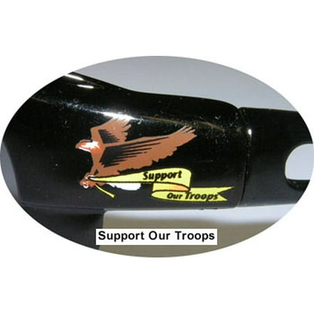 Edge Dakura Safety Glasses with Smoke Lens and Support your troops logo