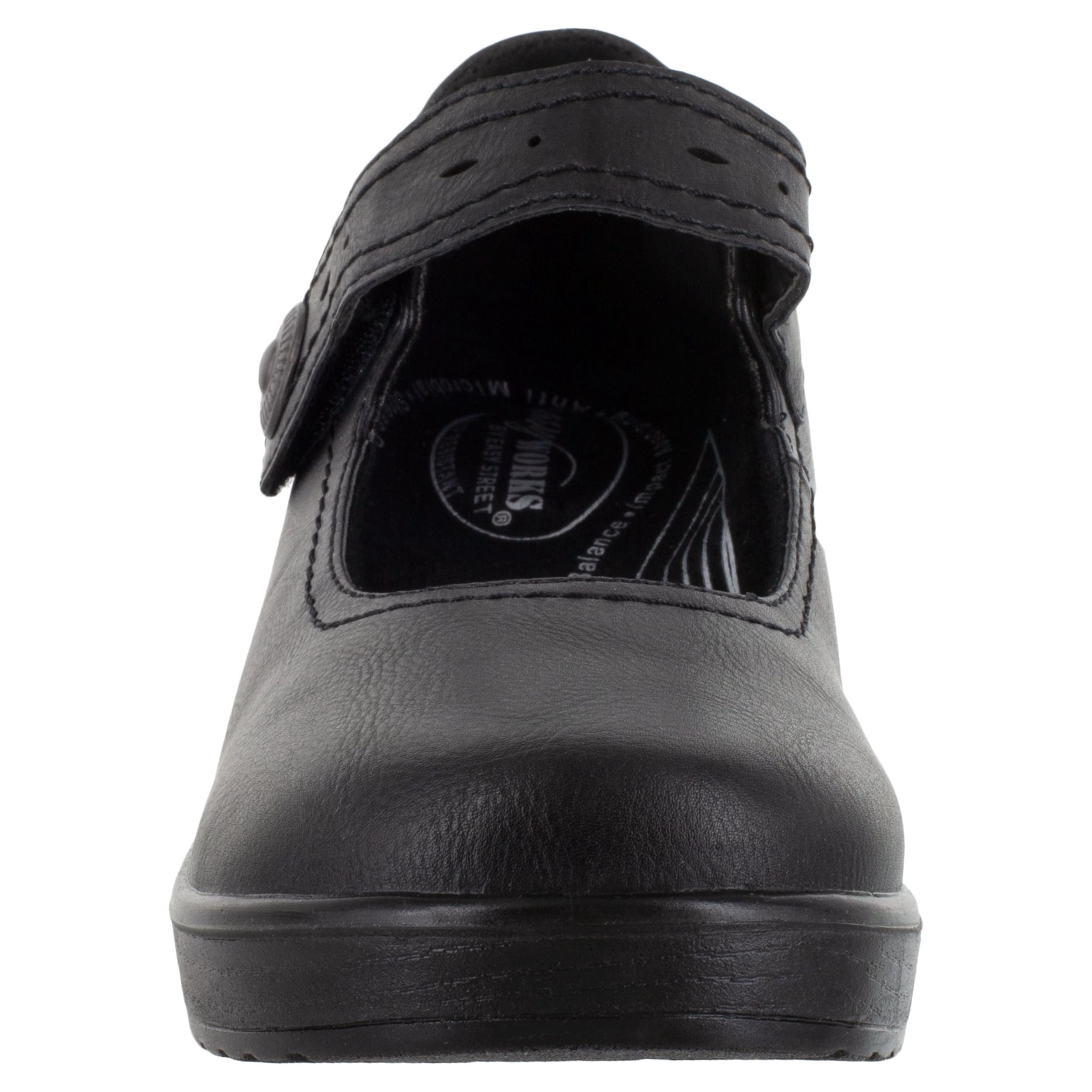 Easy Works by Easy Street Letsee Women's Slip Resistant Mary Jane Clog Work Shoe