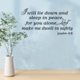 thumbnail image 2 of Adhesivo de pared «Me acostaré y dormiré en paz», Salmo 4:8, 2 of 3