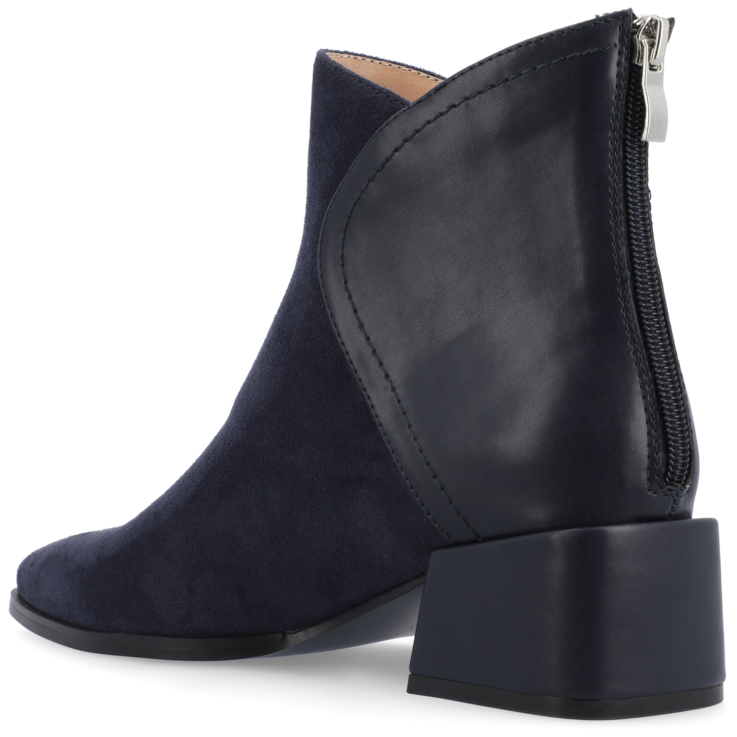 Journee Womens Consuello Two Tone Pointed Toe Booties, Widths Available
