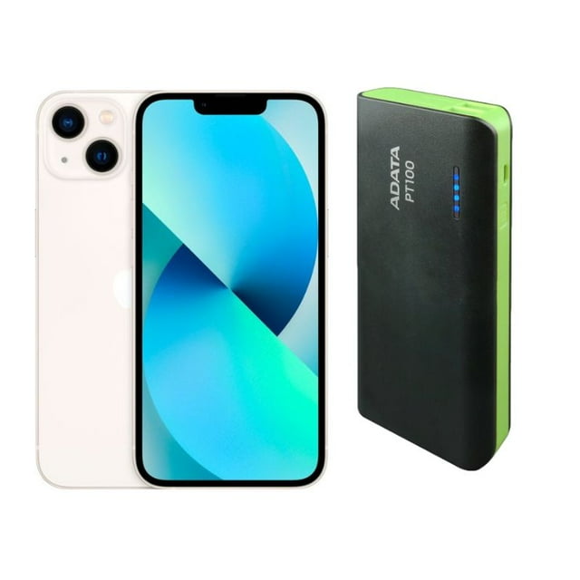 Smartphone iPhone 13 Reacondicionado 128gb Blanco + Power Bank 10,000mah Apple iPhone MGCT3LL/A