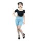 thumbnail image 1 of Malco Modes Jaime Pettipants, Style N21, Shorts de disfraz de mujer, Bragas con volantes sexy, Shorts de baile con encaje (Azul claro, Medio) Malco Modes N21-LB-MED, 1 of 1