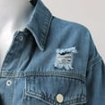 thumbnail image 4 of Vedolay Jackets Denim Jackets for Womens Stretch Classic Slim Fit Jean Jacket for Women,Blue XL, 4 of 5