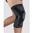 thumbnail image 4 of Rodillera, rodillera de compresión para hombres y mujeres, correr, senderismo, artritis, ACL, lagrimeo menisco, deportes - Negro XL XL negro Macarena manga de la rodilla, 4 of 8