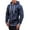 Blue, variant on Under $5 Clothing for Men,POROPL Solid Hoodies Zipper Sweatshirt Jacket Graphic Hoodies for Men Peace Gray Size M