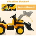 thumbnail image 3 of OLAKIDS Kids Ride on Car, 12V Electric Excavator Vehicle Construction Truck with Remote Control, Adjustable Bucket, Toddlers Battery Powered Bulldozer Tractor with 2 Speeds, Music, Bluetooth, USB, MP3, 3 of 9