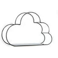 thumbnail image 1 of Wall Hanging Shelf, Wall Mounted Floating Shelves Set CloudsShaped Metal Iron Storage Rack Holder Suitable for Home Office Kitchen DIY Decor, 1 of 8