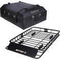 thumbnail image 5 of Acekid Rooftop Cargo Carrier Heavy Duty Weatherproof Roof Rack Basket SUVs Jeeps BMWs 200LBS Capacity 15 Cubic Fee, 5 of 6