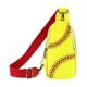 thumbnail image 3 of Bolsa de pecho retro Impresión casual PU Crossbody Sling Bolsas para hombres mujeres (softbol) Sywqhk Para Estrenar, 3 of 8