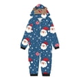 thumbnail image 2 of Odeerbi Christmas Onesie Pajamas for Family Holiday Sleep Jumpsuit Long Sleeve Family Christmas Pajamas Matching Sets Kids Printed Loungewear Jumpsuit Sleepwear Xmas PJs Set Navy, 2 of 4